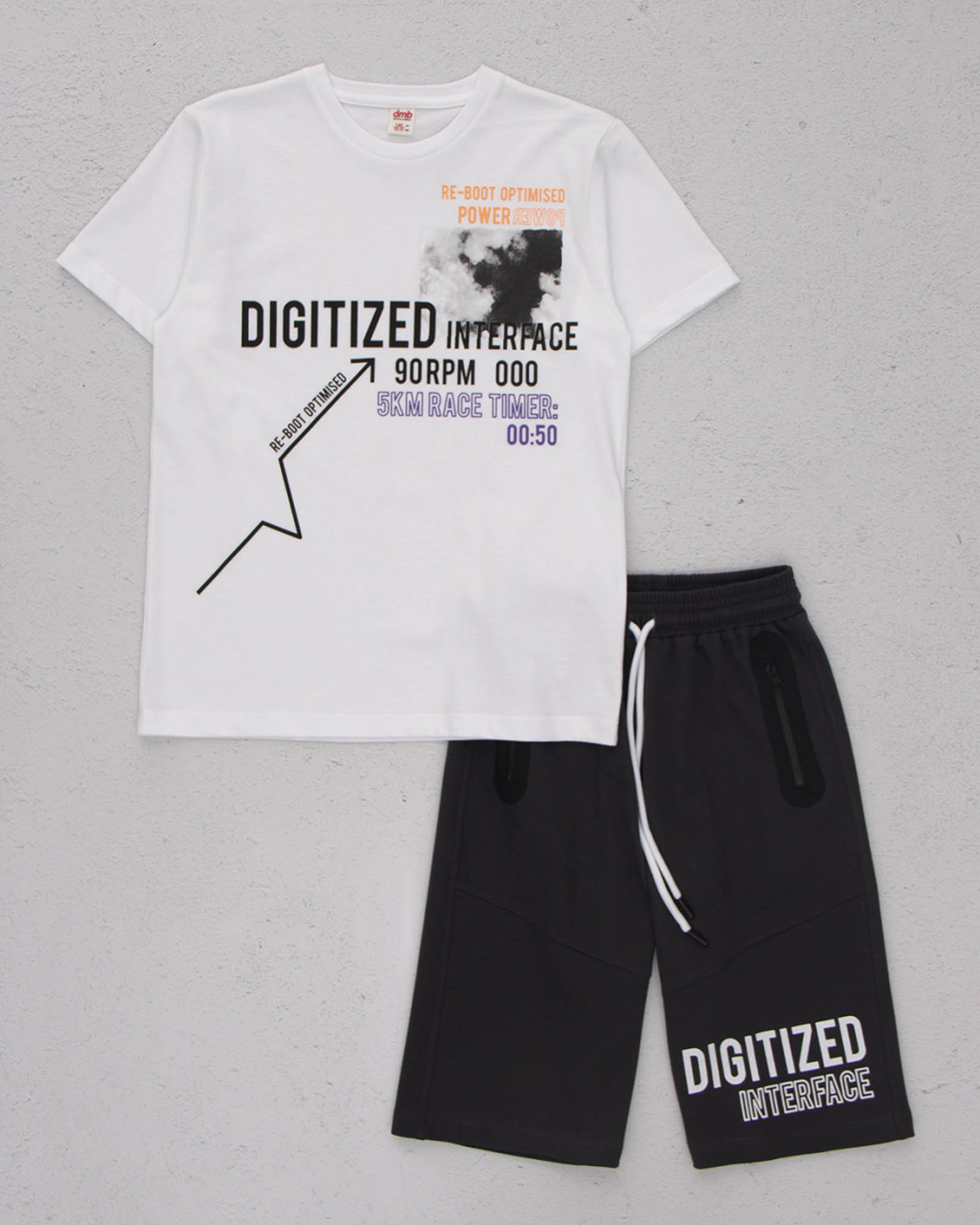 DMB KIDS 7404 Костюм (цвет: Белый\темно-серый) DMB KIDS 7404 Костюм (цвет: Белый\темно-серый)