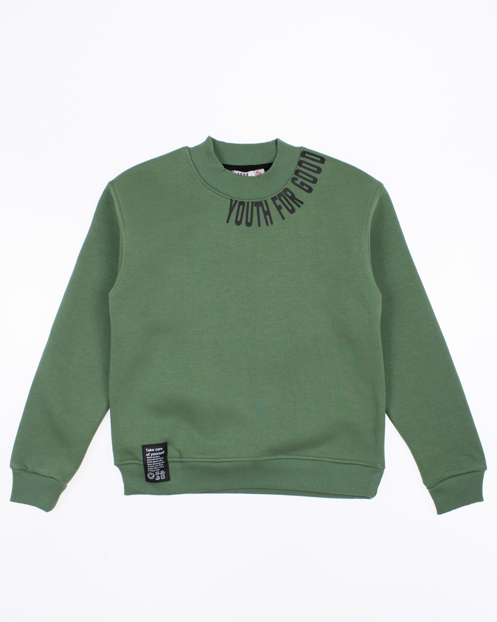 LEYZ KIDS 9843/4 Свитшот утепленный (цвет: Зеленый) LEYZ KIDS 9843/4 Свитшот утепленный (цвет: Зеленый)