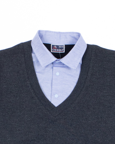 CEGISA 2820 Джемпер имитация двойки фото